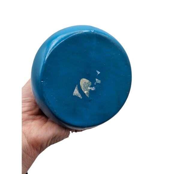 Vintage 1990s 3.5" Tall Hand Painted native American Style Pottery Vase Aztec - Picture 4 of 6